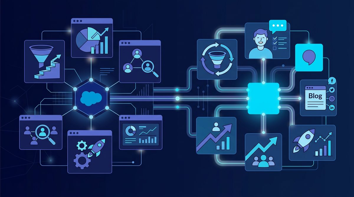 Salesforce vs HubSpot: Best CRM in 2026? — illustration