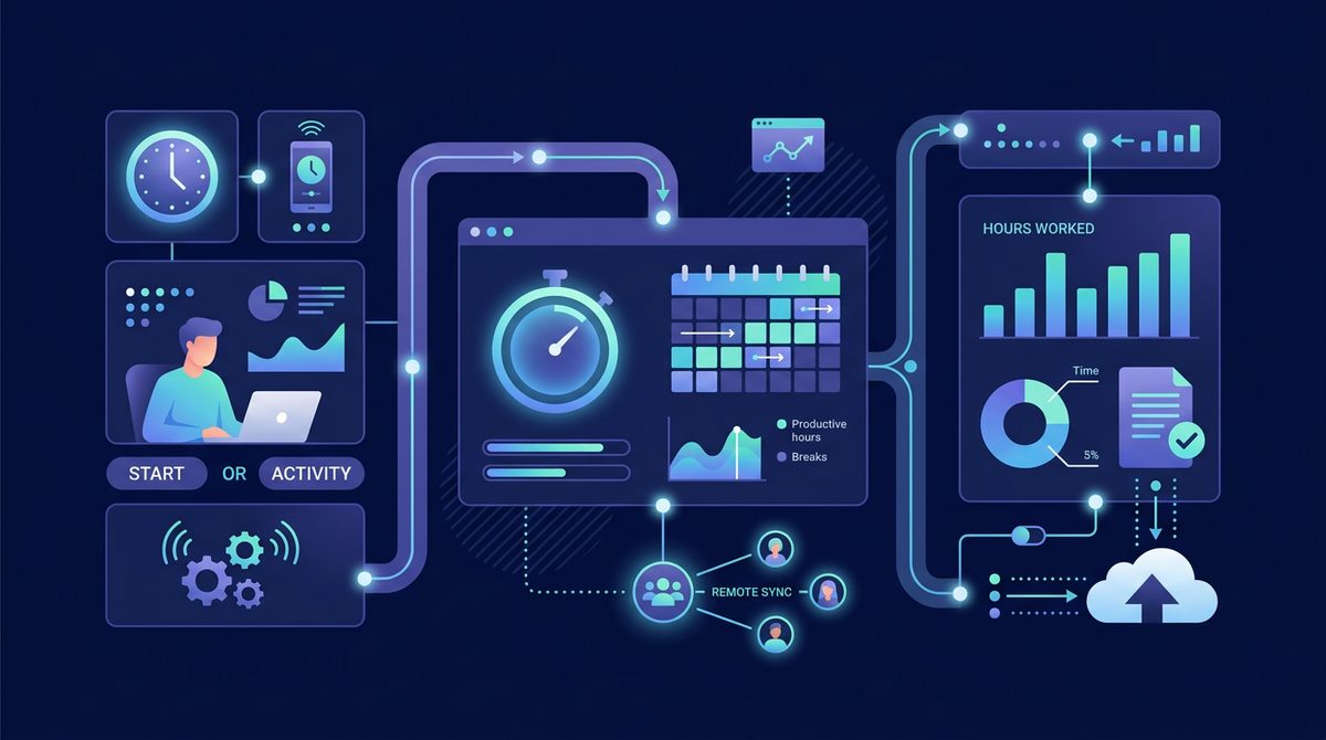 Best Remote Time Tracking Software — illustration